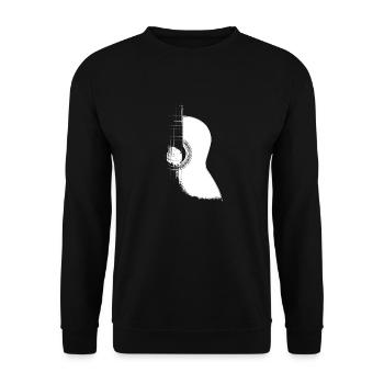 Gitarre - Unisex Pullover - Schwarz - Vorne - Alina (178cm) & Michal (187cm)
