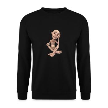 Nain, gnome, gobelin, créature mythique, conte de fées - Sweat-shirt Unisexe - noir - Devant - Alina (178cm) & Michal (187cm)