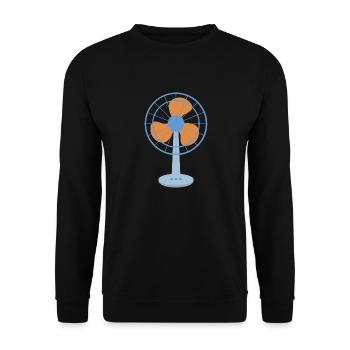 fan - Unisex Sweatshirt - black - Front - Alina (178cm) & Michal (187cm)