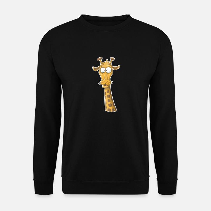 Funny giraffe - Unisex Sweatshirt - black