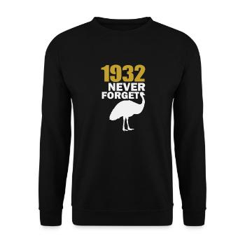 1932 N'oublie jamais - Sweat-shirt Unisexe - noir - Devant - Alina (178cm) & Michal (187cm)