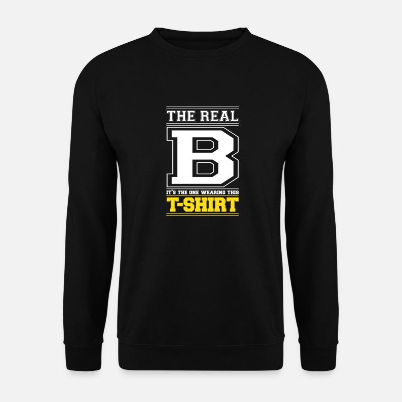 INITIAL B - LETTER B - Unisex Sweatshirt - black