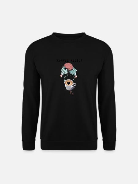 COFFEE ADDICT - Unisex Sweatshirt - black