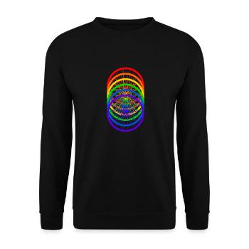 Bicycle Rainbow - Unisex Sweatshirt - black - Front - Alina (178cm) & Michal (187cm)