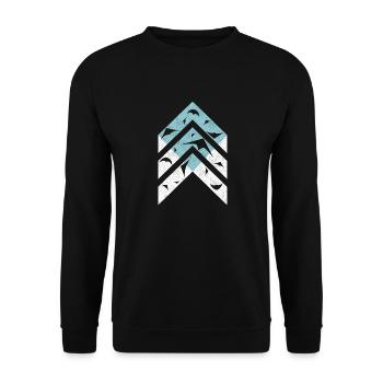 Kite - Unisex Sweatshirt - black - Front - Alina (178cm) & Michal (187cm)