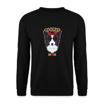 Chien le plus cool Maman I Border Collie Maman I Border - Sweat-shirt Unisexe - noir - Devant - Alina (178cm) & Michal (187cm)