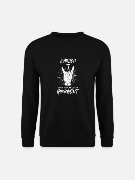 ENDLICH 7 - 7. Geburtstag - Unisex Pullover - Schwarz
