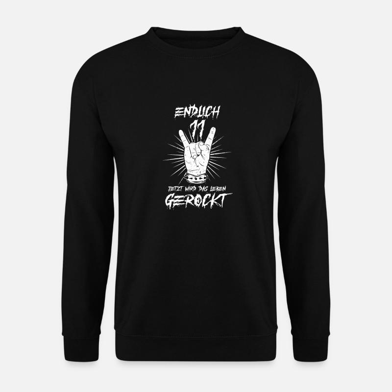 ENDLICH 11 - 11. Geburtstag - Unisex Pullover - Schwarz