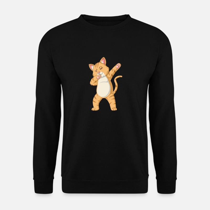 dabbing cat - Unisex Sweatshirt - black