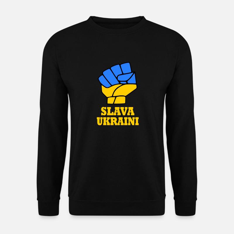 Slava ukraini - Unisex Pullover - Schwarz