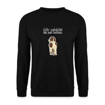 Buddeln - Unisex Pullover - Schwarz - Vorne - Alina (178cm) & Michal (187cm)