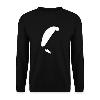 Paraglider - Unisex Sweatshirt - black - Front - Alina (178cm) & Michal (187cm)