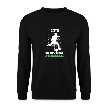 Football T-Sirt pour hommes et garçons - Sweat-shirt Unisexe - noir - Devant - Alina (178cm) & Michal (187cm)