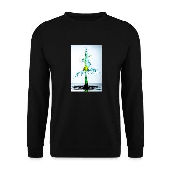 Splash - Unisex Sweatshirt - black - Front - Alina (178cm) & Michal (187cm)