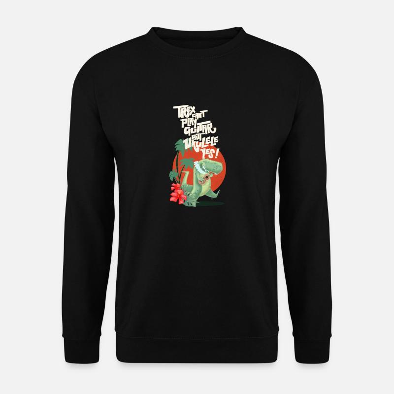 Ukulele trex - Unisex Pullover - Schwarz