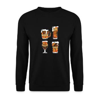 Tells you all the good - Beer T-shirts - Unisex Sweatshirt - black - Front - Alina (178cm) & Michal (187cm)