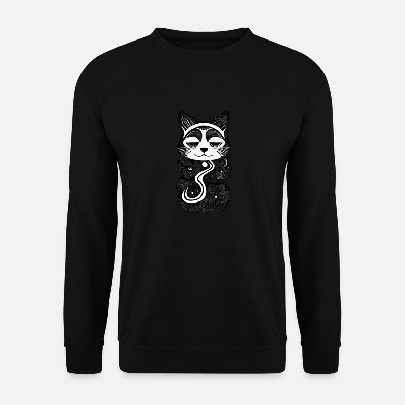 Perched Cat - Unisex Sweatshirt - black