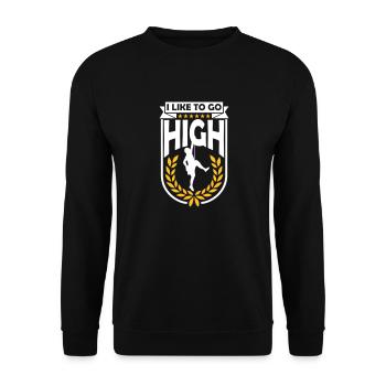 aiment se défoncer - Sweat-shirt Unisexe - noir - Devant - Alina (178cm) & Michal (187cm)