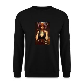 Hexe Zombie Monster Halloween Poker - Unisex Pullover - Schwarz - Vorne - Alina (178cm) & Michal (187cm)
