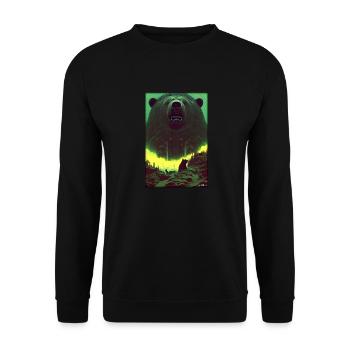 Bear Grizzly Bear Brown Bear Predator Wildlife Forest 2 - Unisex Sweatshirt - black - Front - Alina (178cm) & Michal (187cm)