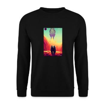 Bear Grizzly Bear Brown Bear Predator Wildlife Forest 3 - Unisex Sweatshirt - black - Front - Alina (178cm) & Michal (187cm)