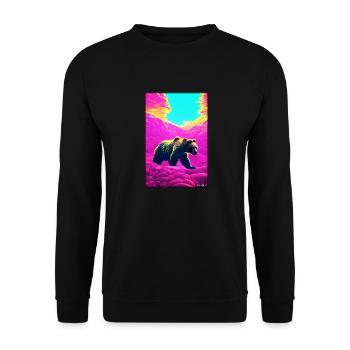 Bear Grizzly Bear Brown Bear Predator Wildlife Forest 10 - Unisex Sweatshirt - black - Front - Alina (178cm) & Michal (187cm)