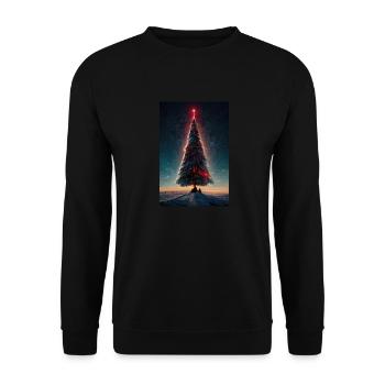 Noël 9 - Sweat-shirt Unisexe - noir - Devant - Alina (178cm) & Michal (187cm)