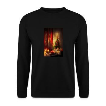 Noël 12 - Sweat-shirt Unisexe - noir - Devant - Alina (178cm) & Michal (187cm)