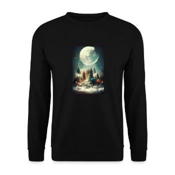 Noël 24 - Sweat-shirt Unisexe - noir - Devant - Alina (178cm) & Michal (187cm)