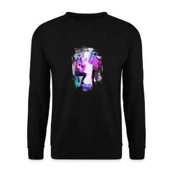 Musik Retro Heavy Metal Hard Rock Punk Vinyl Pop - Unisex Pullover - Schwarz - Vorne - Alina (178cm) & Michal (187cm)