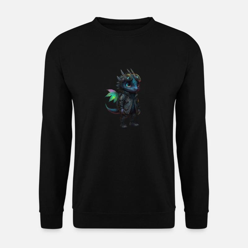 Rainbow Dragon - Unisex Pullover - Schwarz