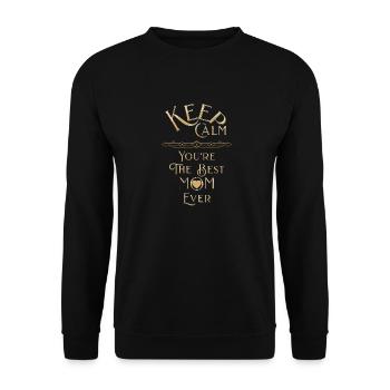 Reste ordonné, tu es la meilleure mère - Sweat-shirt Unisexe - noir - Devant - Alina (178cm) & Michal (187cm)
