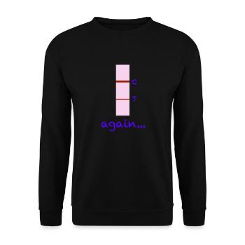 Corona again - Unisex Sweatshirt - black - Front - Alina (178cm) & Michal (187cm)