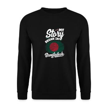 Bangladeshi Bangladesh Bangladeshi Flag Quote - Unisex Sweatshirt - black - Front - Alina (178cm) & Michal (187cm)