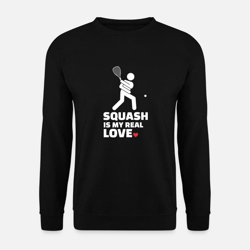 I love squash - Unisex Sweatshirt - black