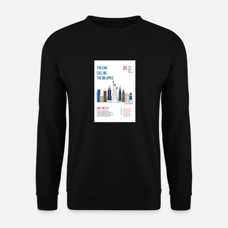 New York - Unisex Pullover - Schwarz
