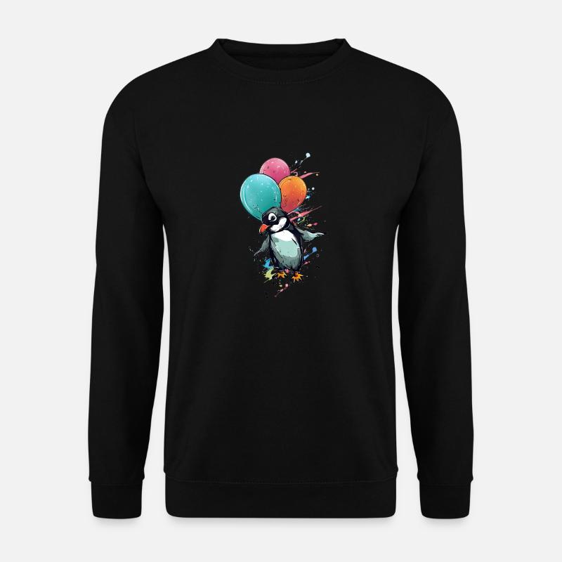 Flying Penguin - Unisex Sweatshirt - black