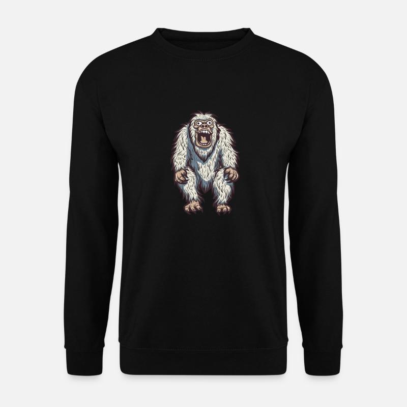 Crazy Yeti - Unisex Sweatshirt - black