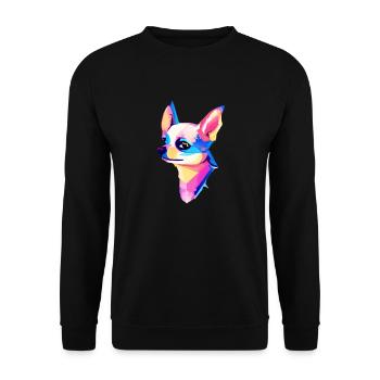 Chihuahua Dog Owner Dog Dog Owner - Unisex Sweatshirt - black - Front - Alina (178cm) & Michal (187cm)