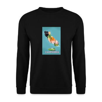 Carte de voyage California Movies - Sweat-shirt Unisexe - noir - Devant - Alina (178cm) & Michal (187cm)