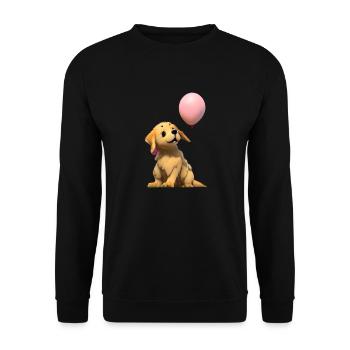 Puppy Golden Retriever Dog Owner Dogs - Unisex Sweatshirt - black - Front - Alina (178cm) & Michal (187cm)