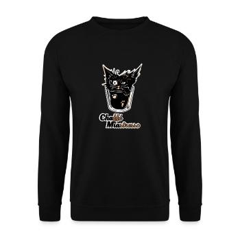 Chaffé Miastresso - Unisex Sweatshirt - black - Front - Alina (178cm) & Michal (187cm)