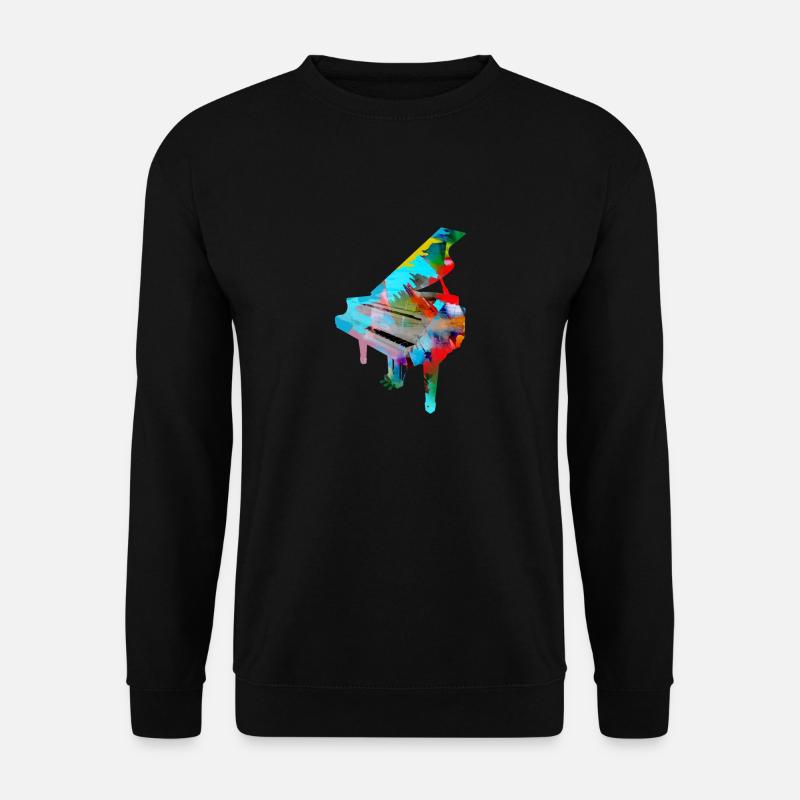 Piano,Graffiti,Painting,Grand Piano - Unisex Sweatshirt - black