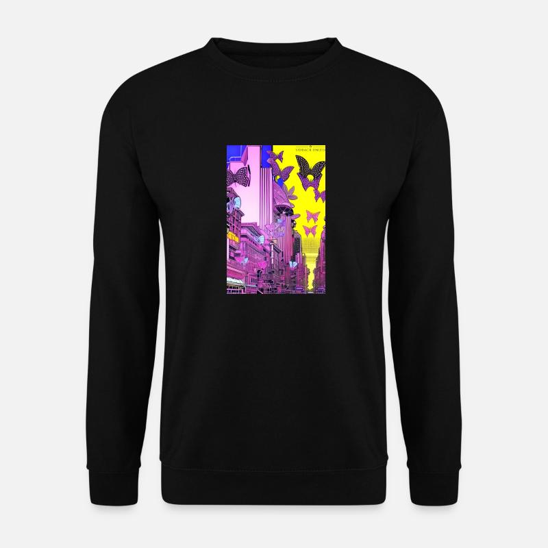 Sidback Unltd. - Métropole des papillons - Sweat-shirt Unisexe - noir