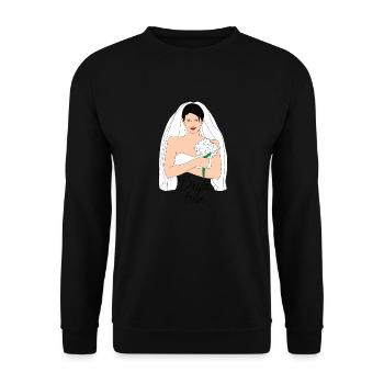 Bride Tribe Black 2 - Unisex Sweatshirt - black - Front - Alina (178cm) & Michal (187cm)