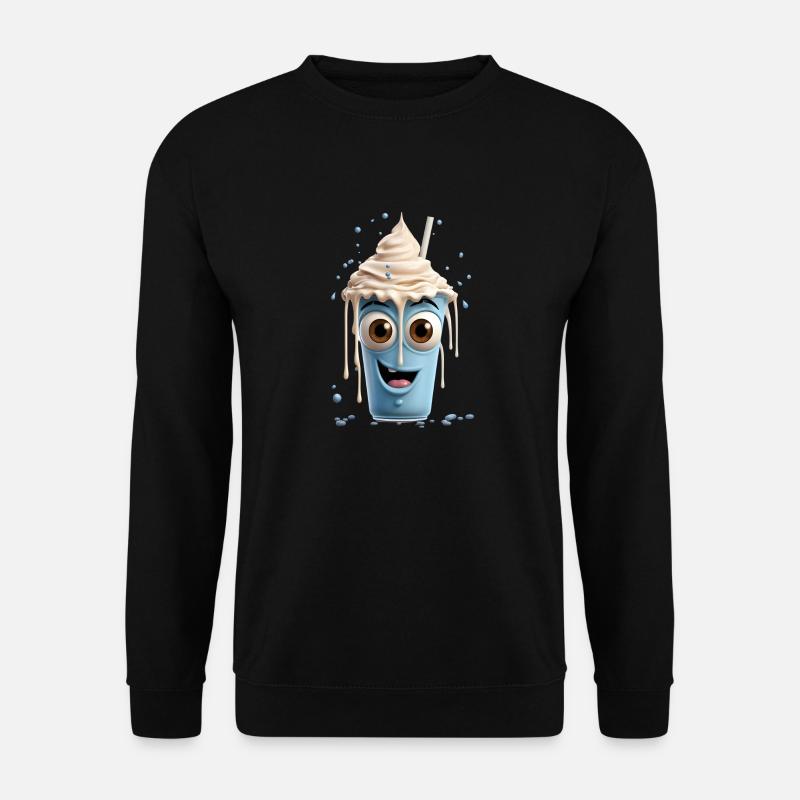 Funny Milkshake - Unisex Pullover - Schwarz