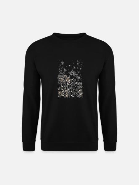 Blumen - Unisex Pullover - Schwarz