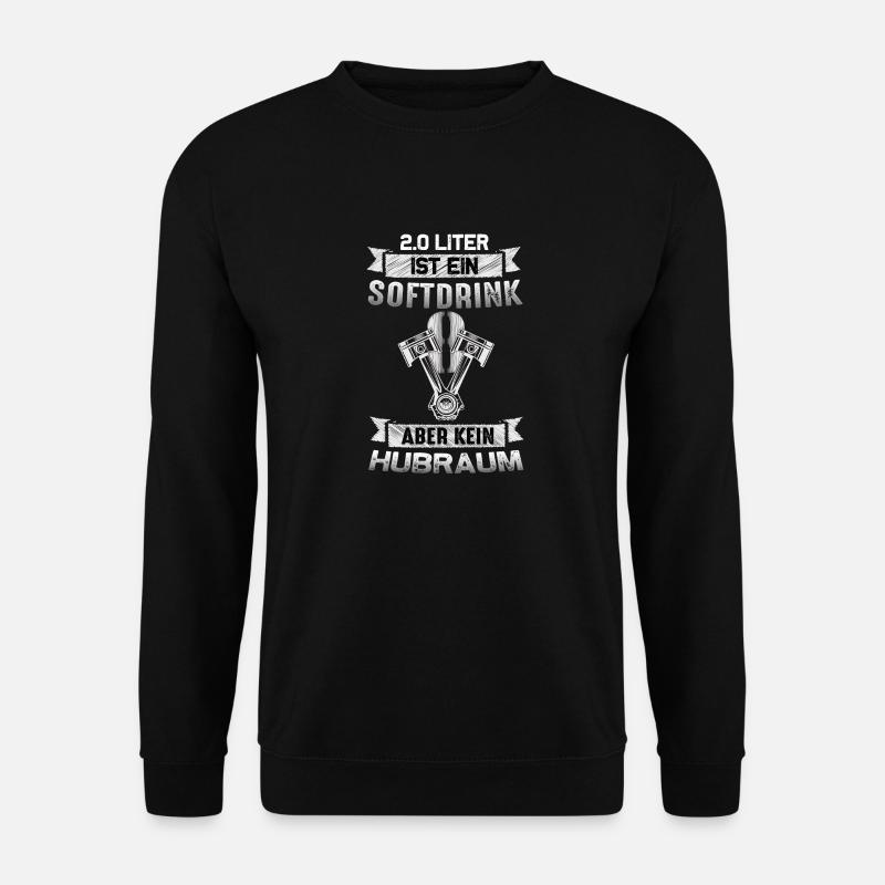 2.0 LITER IST KEIN HUBRAUM | TUNING DESIGN - Unisex Pullover - Schwarz