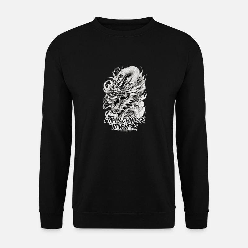 Chinesisches Neujahr Drache China Asian I Geschenk - Unisex Pullover - Schwarz