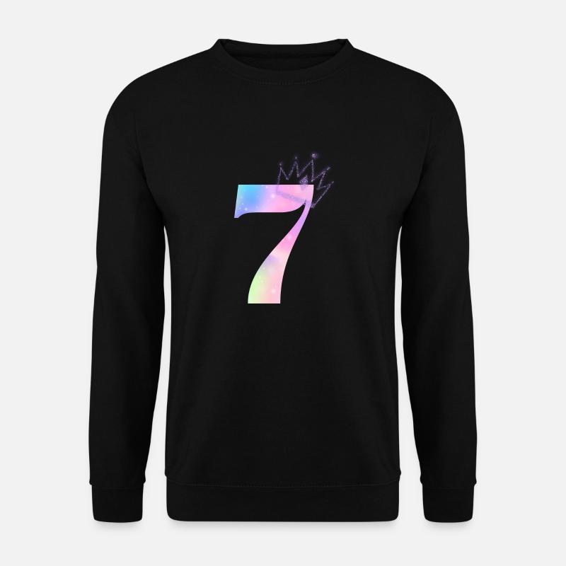7th anniversary rainbow - Unisex Sweatshirt - black